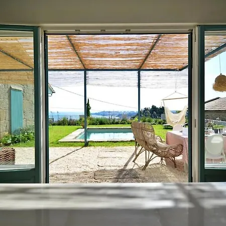Casa Soleada Con Jardin Y Vistas Al Mar En Prázdninový dům Sanxenxo